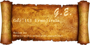 Göltl Ermelinda névjegykártya